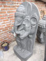 Skulptur Ganesha Elefantengott Stein Garten Statue Feng Shui