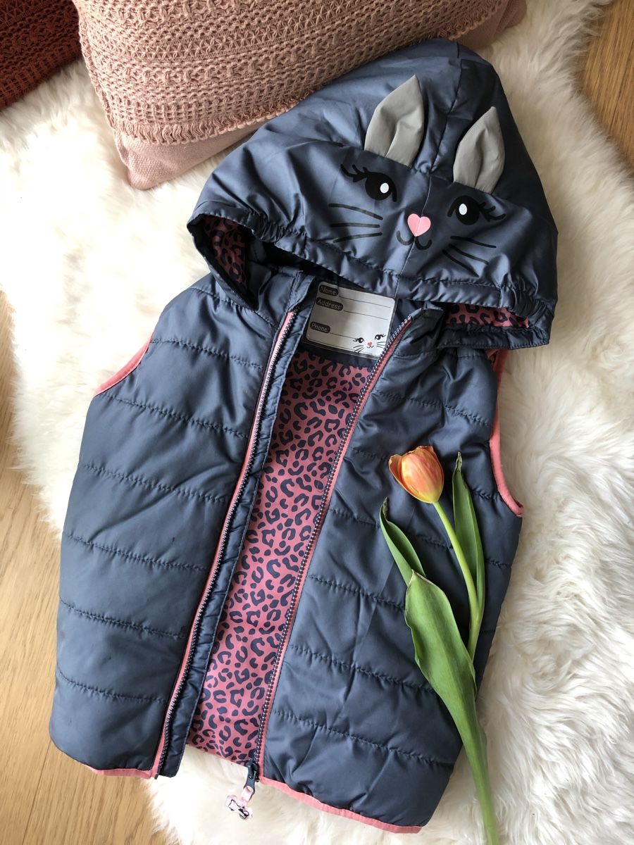 Altro abbigliamento per bambina: Mädchenweste/Gilet mit Katzenohren Gr. 116 – Usato da Obfelden venduto da dafae 1