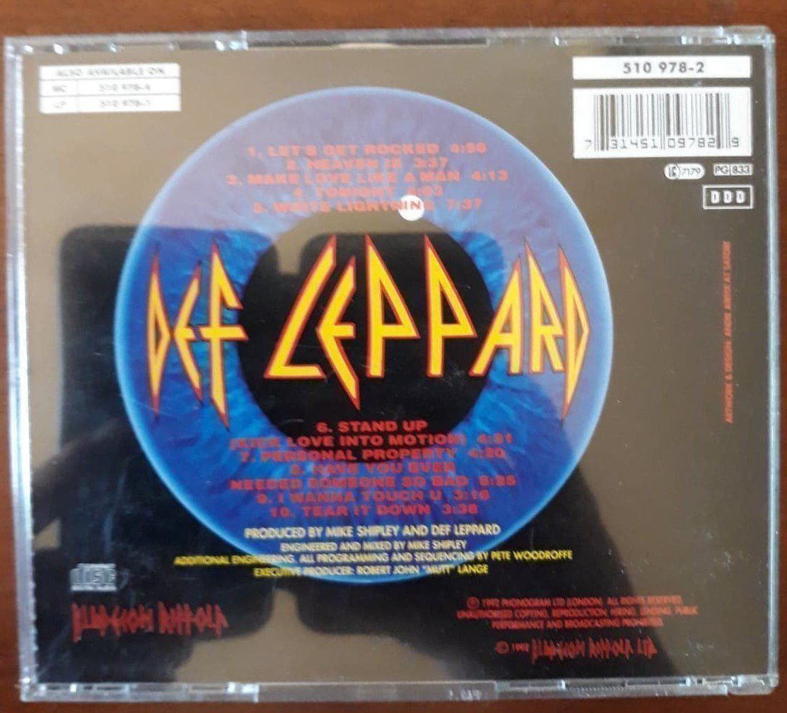 CDs: DEF LEPPARD - adrenalize - CD 1992 – Gebraucht aus Le Locle von PereiraHugo 2