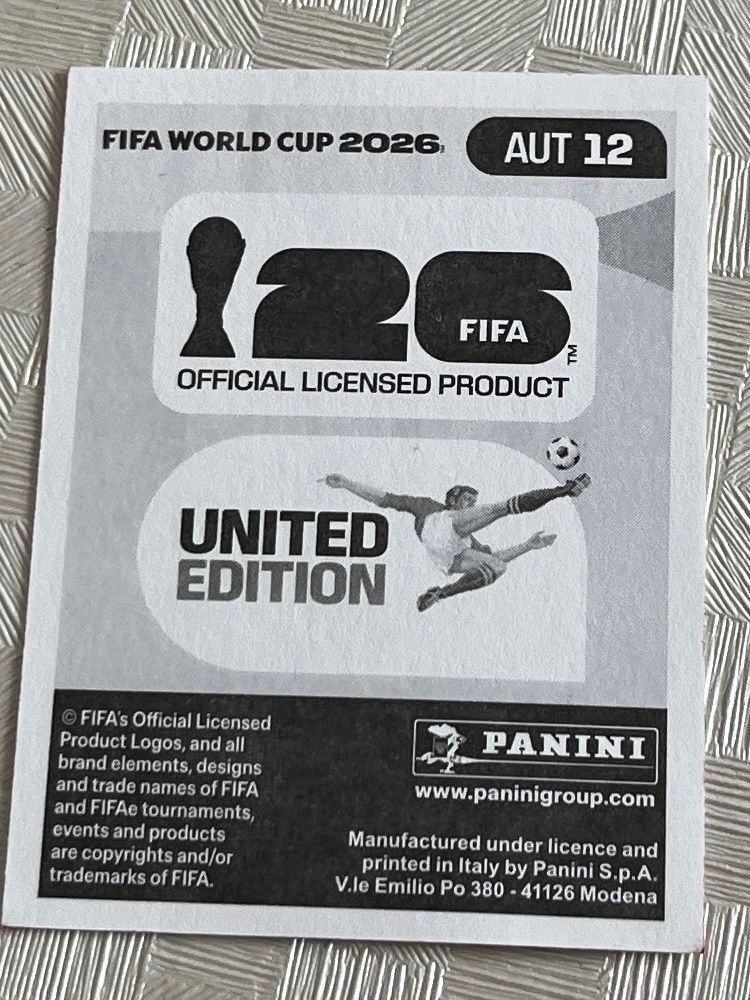 Panini Carte collezionabili: Panini Fifa World Cup 2026 AUT 12 – Usato da Winterthur venduto da Numero1 1