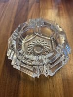 Kristall Aschenbecher, Vintage Design, Durchmesser 10cm