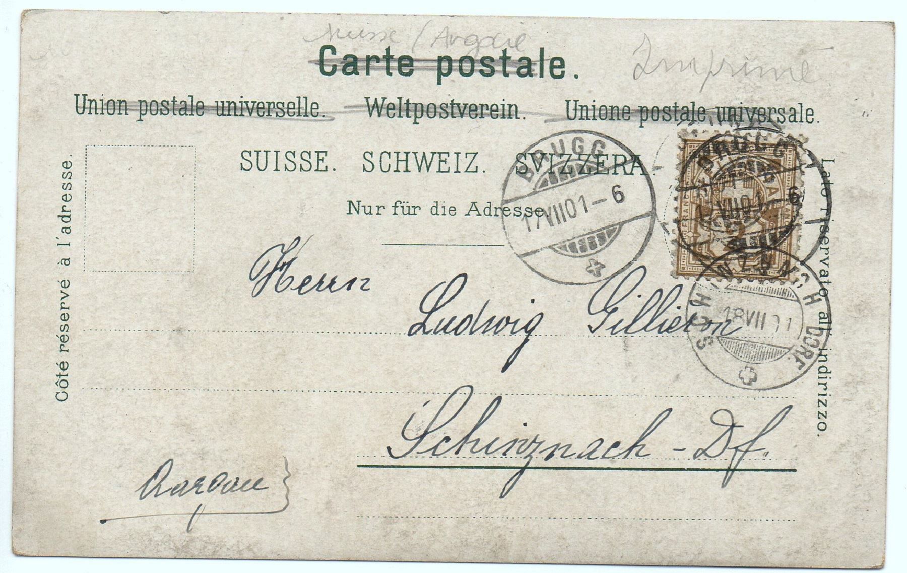 Cartoline postali: BRUGG Hotel Restaurant Rotenhaus – Usato da Jona venduto da philajona 1