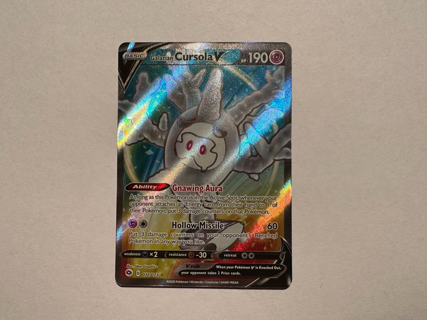 Pokémon Carte collezionabili: Galarian Cursola V Champions Path EN – Usato da Hagendorn venduto da Pokecollectorch 1