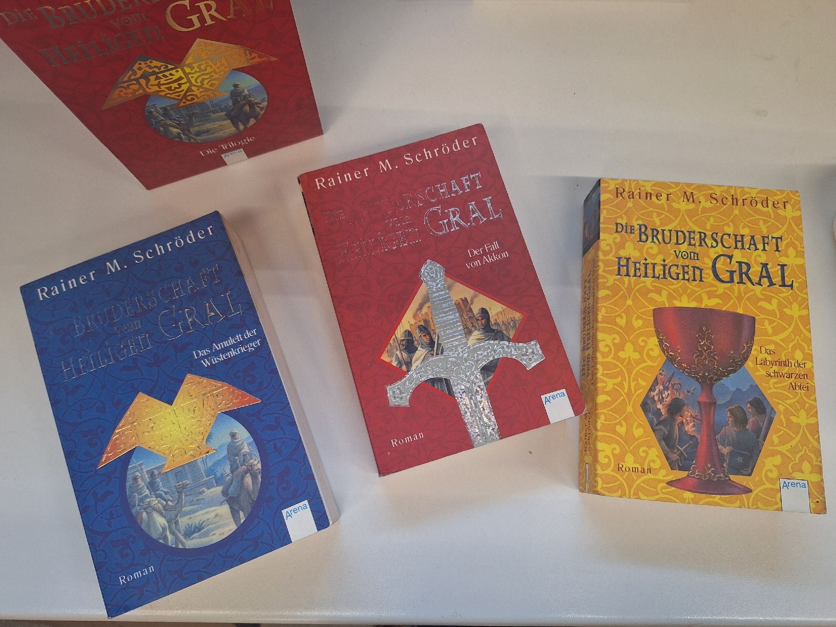 Libri: Rainer M. Schröder Die Bruderschaft vom Heiligen Gral Set – Usato da Horw venduto da lee_mml6