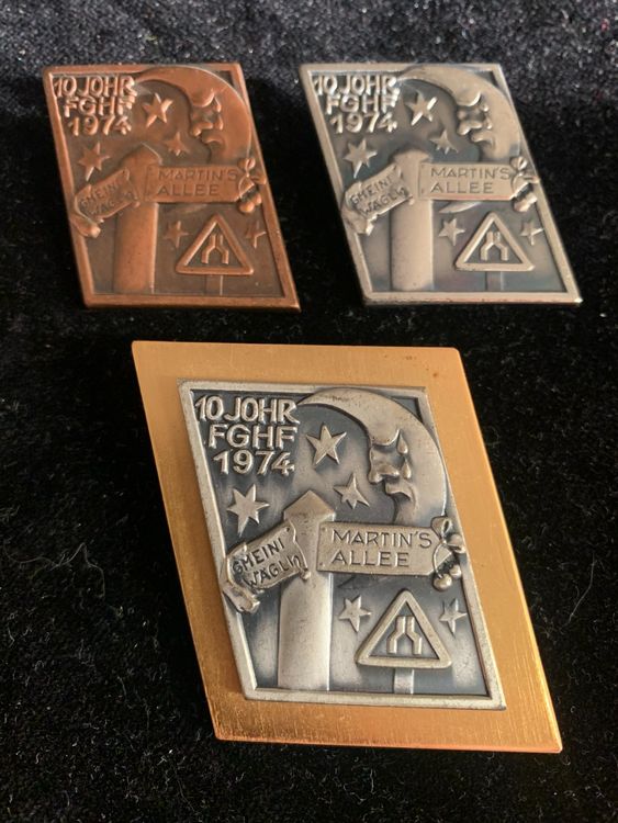 Aladine Stempelkissen Set 5-tlg | Metallic Farben Gold, Silber, Kupfer + Schwarz, Weiß