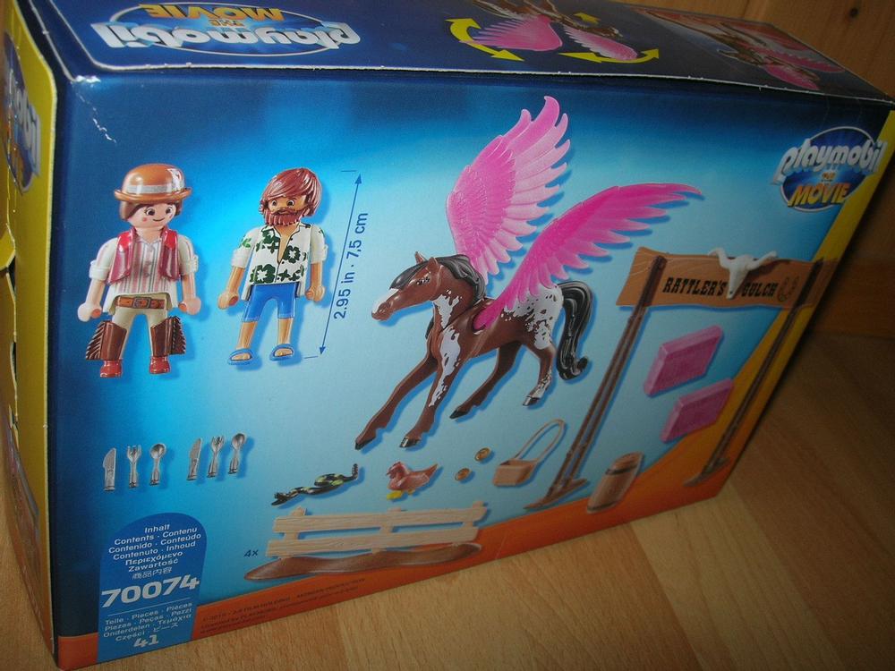 Playmobil THE MOVIE 70074 Marla, Del und Pferd mit Flügel | Kaufen auf ...