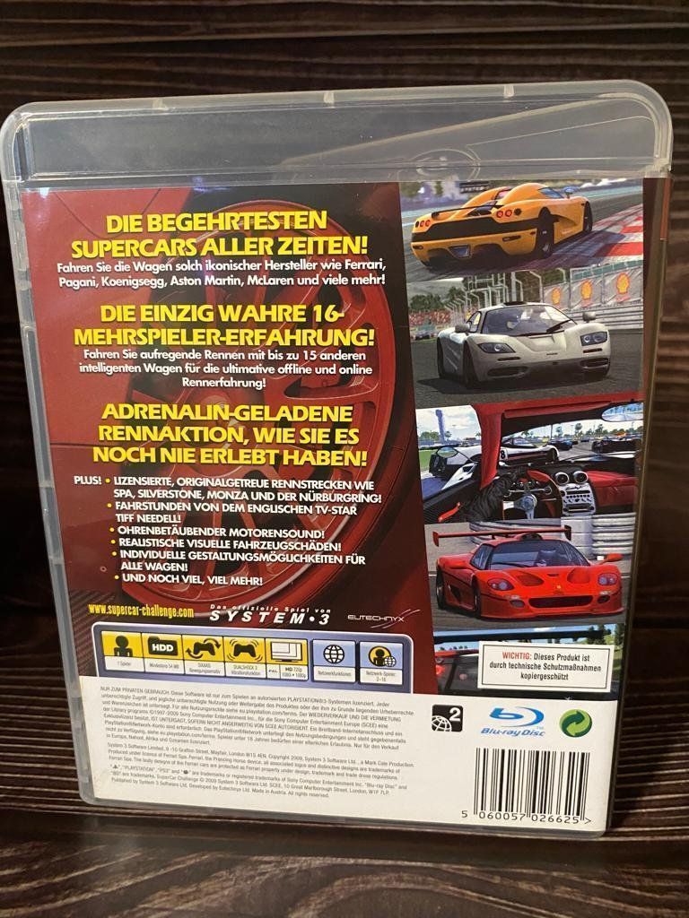 Giochi: SuperCar Challenge [PS3] – Usato da Niederwil SO venduto da BlueSonic 1