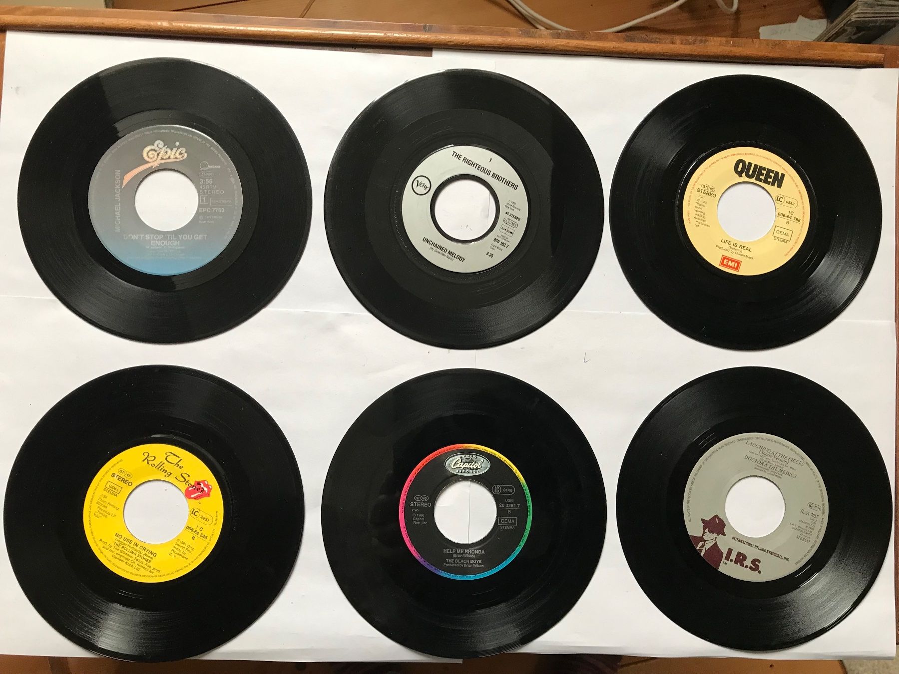 Dischi in vinile: single set nr. 22, verschiedene interpreten, Queen, Roling S – Usato da liestal venduto da makai05