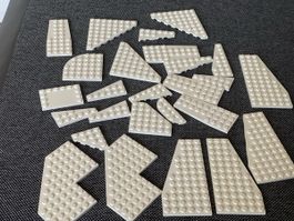 Lego - diverse weisse Platte 