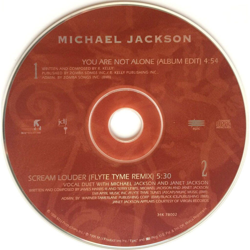 CD: MICHAEL JACKSON - YOU ARE NOT ALONE – Usato da Bottens venduto da hotter-than-hell 2