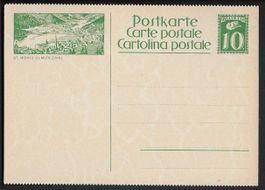 1924 BILD-PK St. Moritz waagrecht gezähnt 2x top ab 1.-