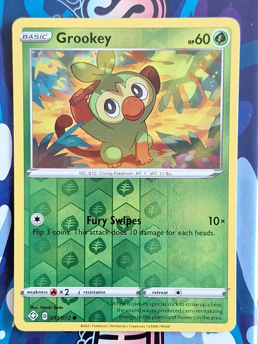 Pokémon Carte collezionabili: Grookey - Reverse Holo Shining Fates - #2Ord – Usato da Altstätten SG venduto da GGsGameshop
