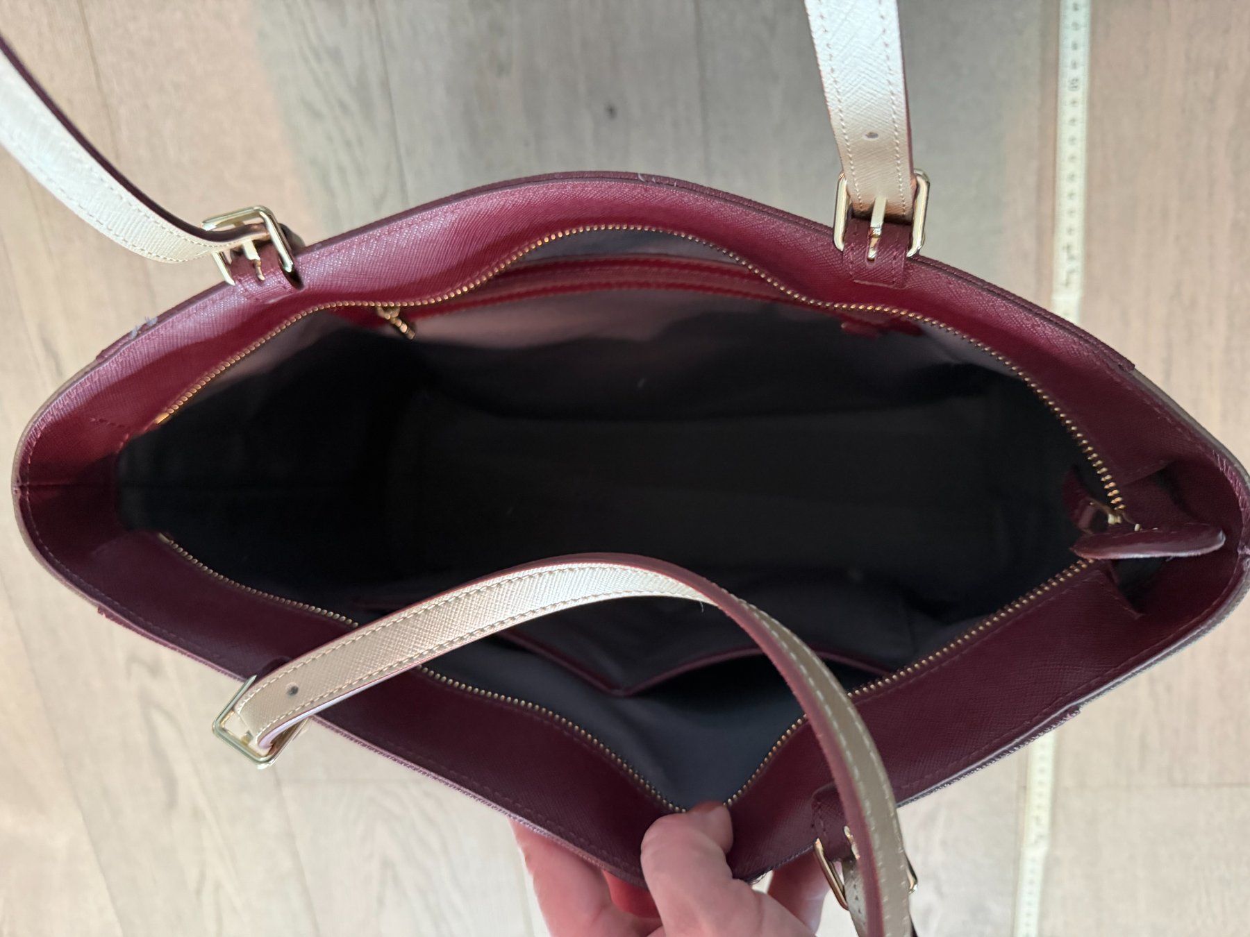 Lancaster Borse da donna: Sac à main Lancaster bordeaux / taupe – Usato da Bussigny venduto da mistylilou 2
