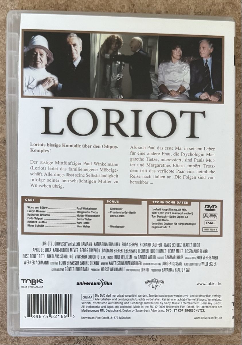 Tous les DVDs: LORIOT ÖDIPUSSI – Neuf (Voir description) à Dietikon par AndreaSch01 1