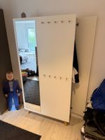Garderobenschrank weiss mit Spiegel gebraucht