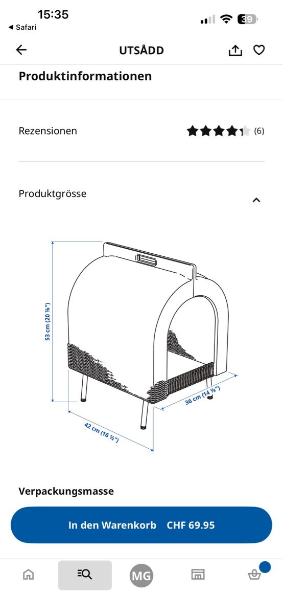 Ikea Cucce & Letti: Überdeckter Katzenkorb indoor von IKEA – Usato da Buus venduto da migu2222 3
