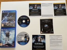 Jeu PS4 Star Wars Battlefront I et II complet bon état