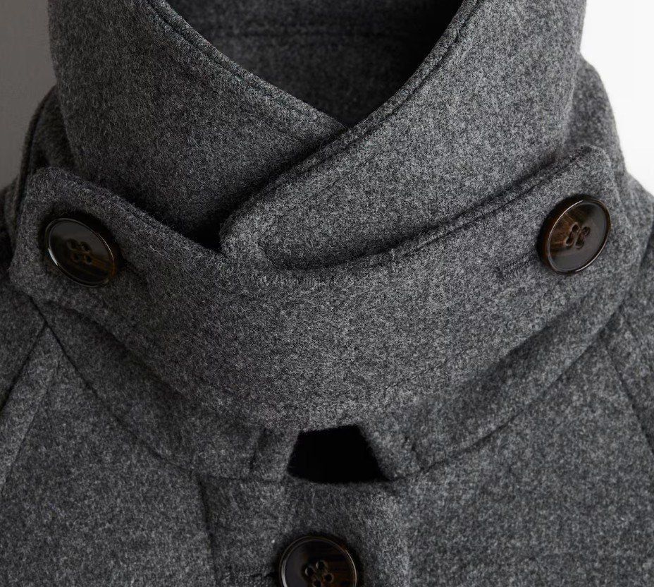 H&M Cappotti: H&M Mantel mit Bindegürtel - Grau - neu – Nuovo e nell'imballaggio originale da Stallikon venduto da ulv_k7jj 3