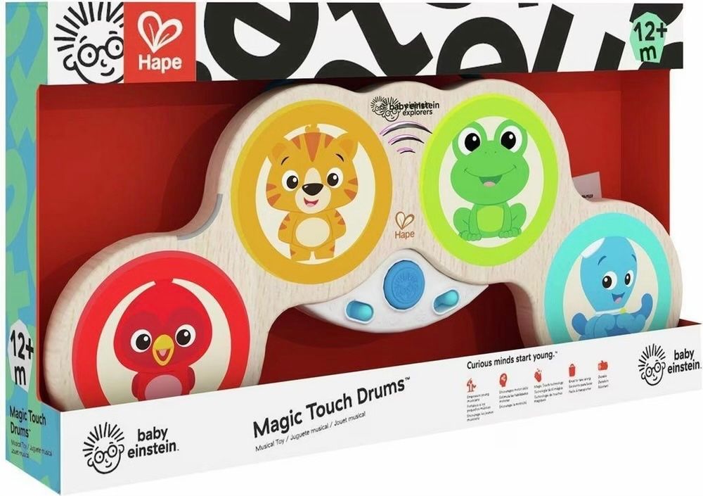 Hape Giocattoli: Baby Einstein Hape Magic Touch Trommel Holz – Nuovo e nell'imballaggio originale da Basel venduto da Seifehuesli 1