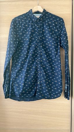 Herren Hemd Scotch & Soda mit Segelboot-Muster Gr. M