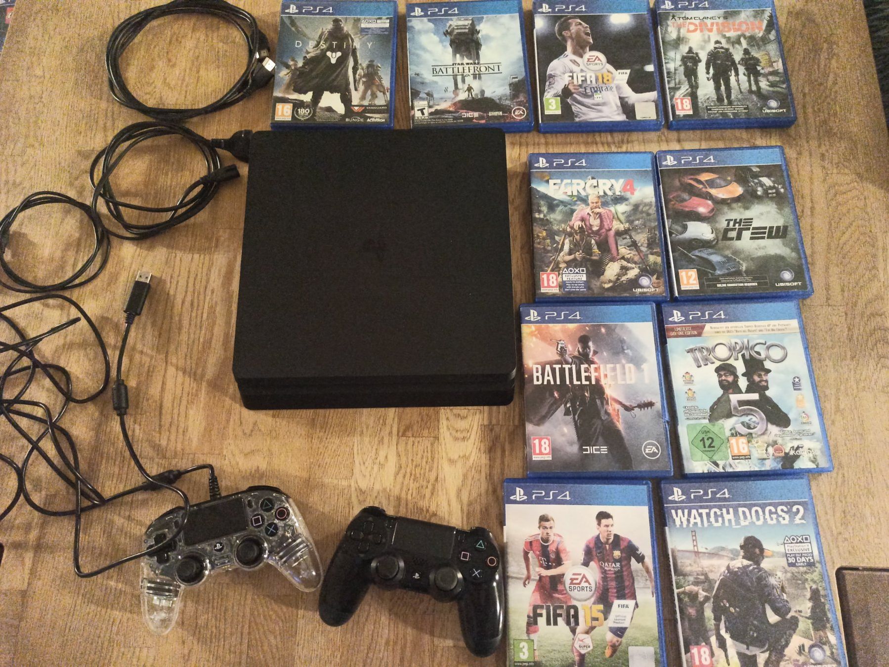 Sony Konsolen: Sony - PlayStation 4 - PS4 SLIM / Controller / Spiele / usw. – Gebraucht aus Oberweningen von mar_87mx 4