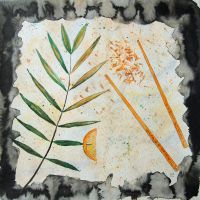 Aquarell: Essstäbchen