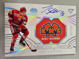 JERE SALLINEN 25/26 Emblem of Pride Logo Patch Auto/35 Biel