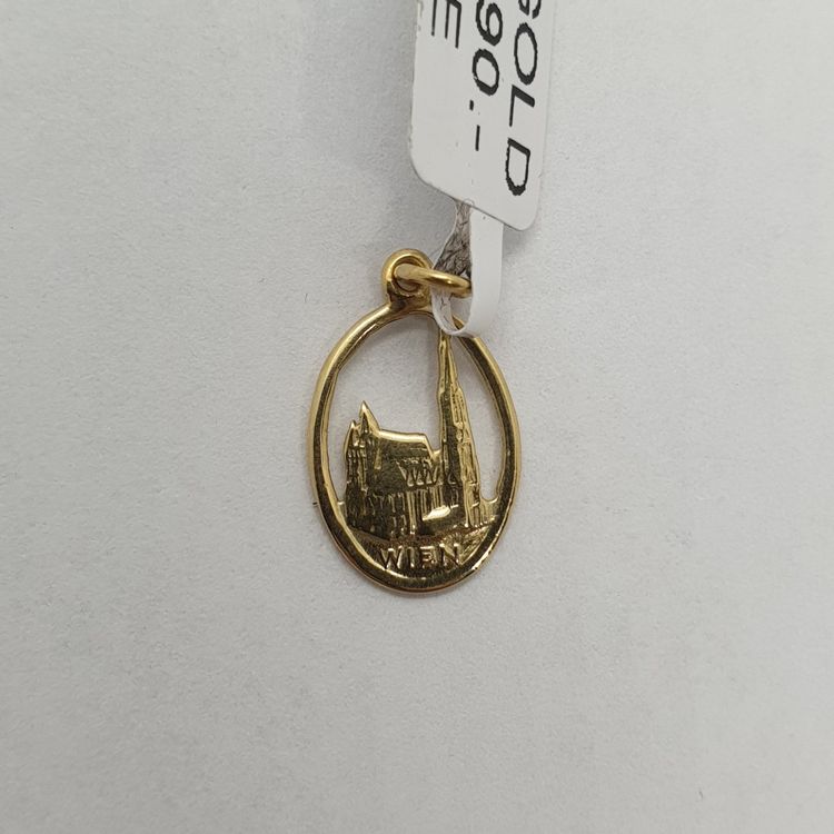 Anhänger Aus Echt Gelb GOLD 18 Karat 750 Jesus Christ Kopf