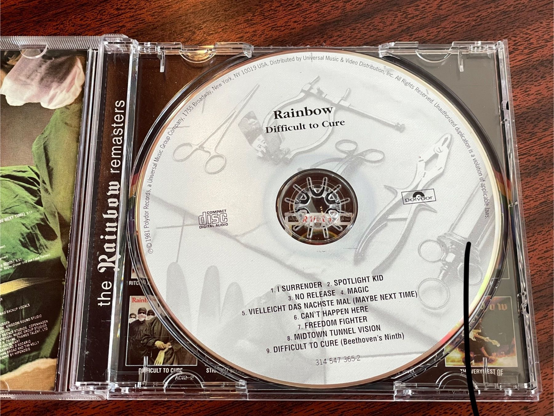 CD: Rainbow-Difficult To Cure - AOR - Top – Usato da Muri b. Bern venduto da AdidasCollector 1