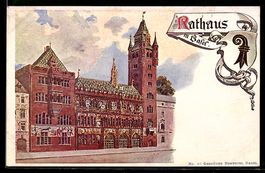 Basel, Aussenansicht des Rathauses