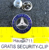 MERCEDES BENZ AUTO LOGO SCHMUCK-PIN 2cm ENAMEL mSCURITY-CLIP