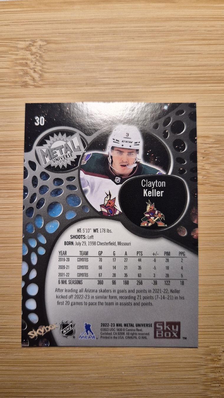 NHL Carte collezionabili: NHL Arizona Coyotes Clayton Keller – Usato da Bellach venduto da paedu-1980 1