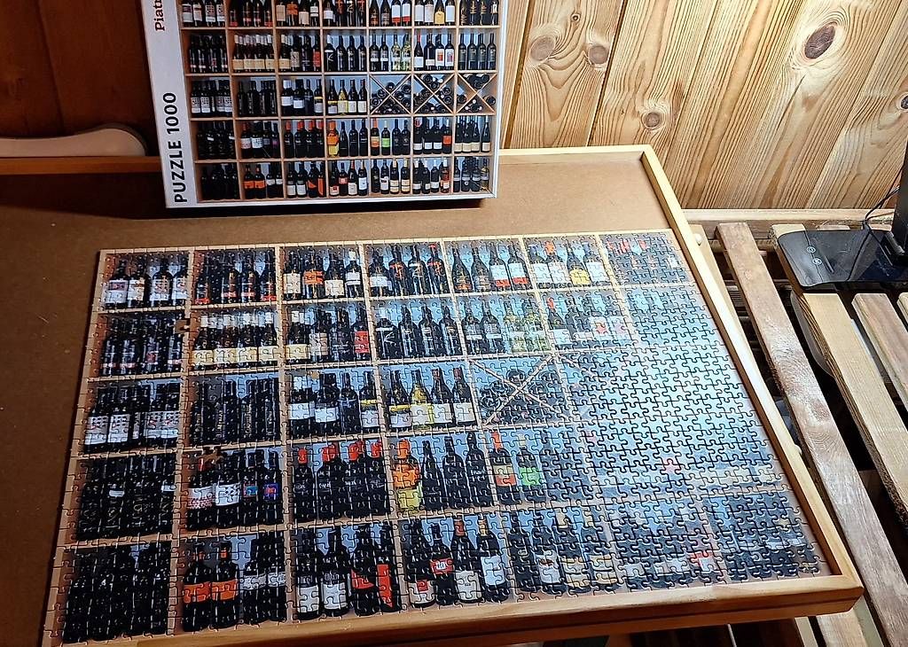 Puzzle: Puzzle 1000 pièces  piatnik complet vin  – Usato da La Tine venduto da chrystang