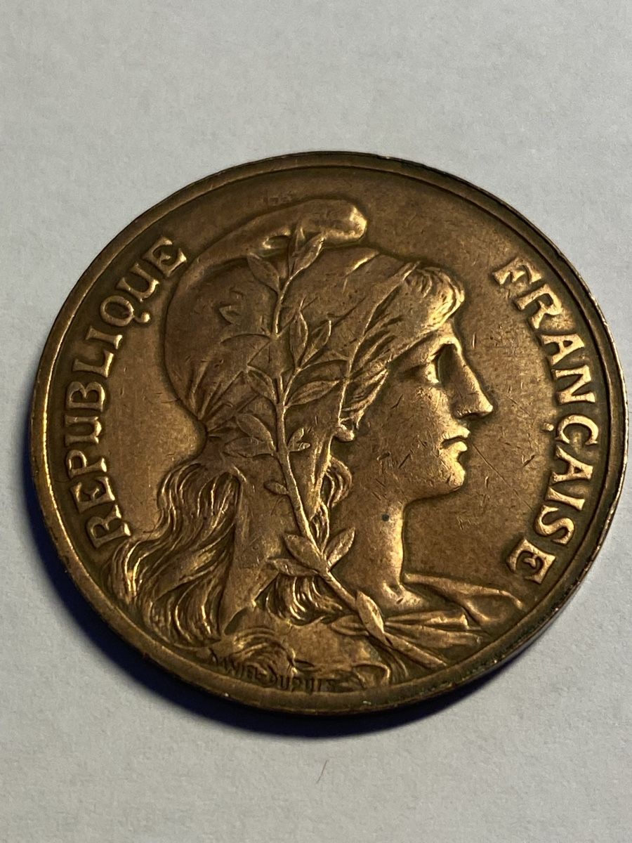 Tutti le monete: France, 10 centimes 1913 bronze – Usato da Corsier-sur-Vevey venduto da Ginoarturo