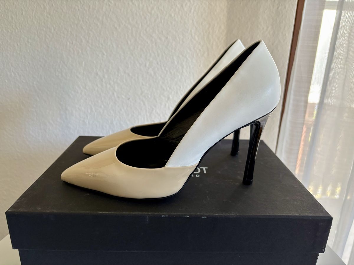 Navyboot Scarpe da donna: Navyboot High Heels in beige-weiss – Nuovo e nell'imballaggio originale da Riehen venduto da BESSI17 1