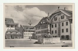 Postkarte Zofingen AG: Historischer Niklaus Thut Brunnen