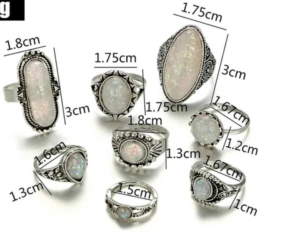 Anelli: Edles Ring Set - Retro Style – Nuovo e nell'imballaggio originale da Dübendorf venduto da kb86_MOVIE 3