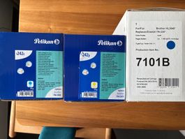 2x Pelikan Toner Cyan TN-230C/TN-230Y Brother neuwertig 4...