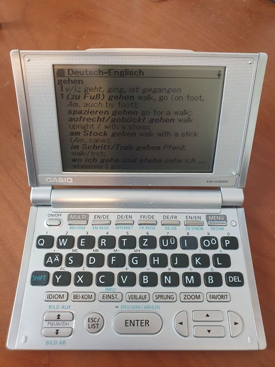 CASIO EW-G3000 Digitales Wörterbuch (Gebraucht) in Zürich für CHF 40 ...