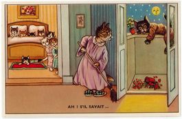 L 177 CHATS PERSONIFIÉS - PERS. KATZEN S il savait..Belgique