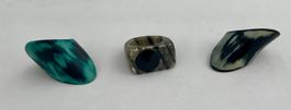 Vintage Statement Ringe, Konvolut, drei Stück, Top Zustand!