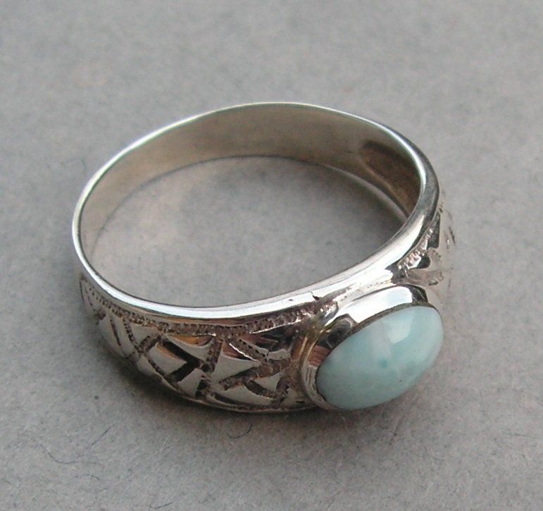 Anelli: ♥ RING / LARIMAR - ATLANTIS STEIN / GROSSE 55  ♥ – Nuovo (secondo la descrizione) da Derendingen venduto da Editka 1