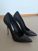 Schwarze Leder Pumps von Gianmarco Lorenzi Gr. 38
