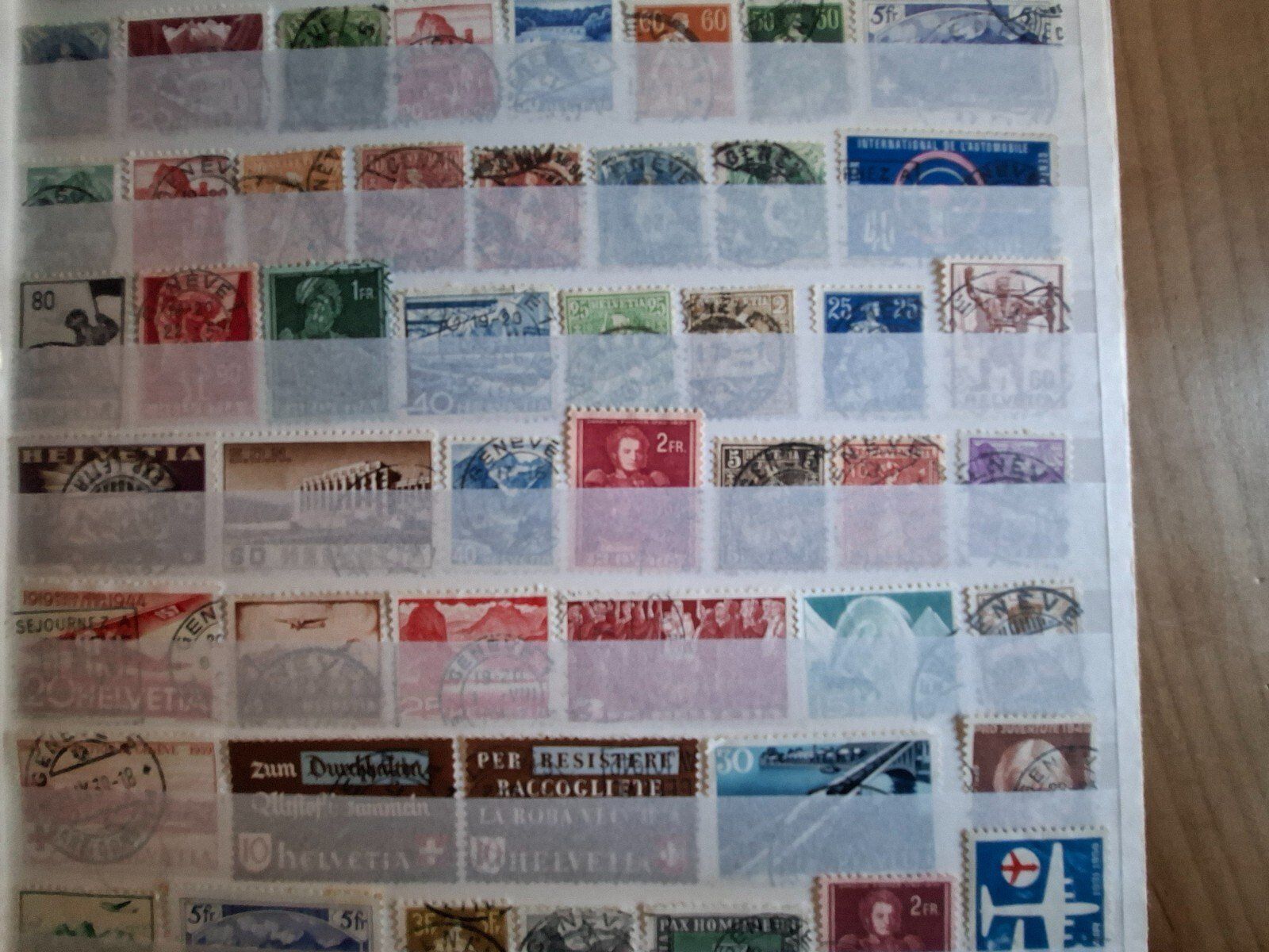 Tutti i francobolli: 71 Schweizer Briefmarken mit Stempel "Genève" – Usato da Frauenfeld venduto da Interessent1 2