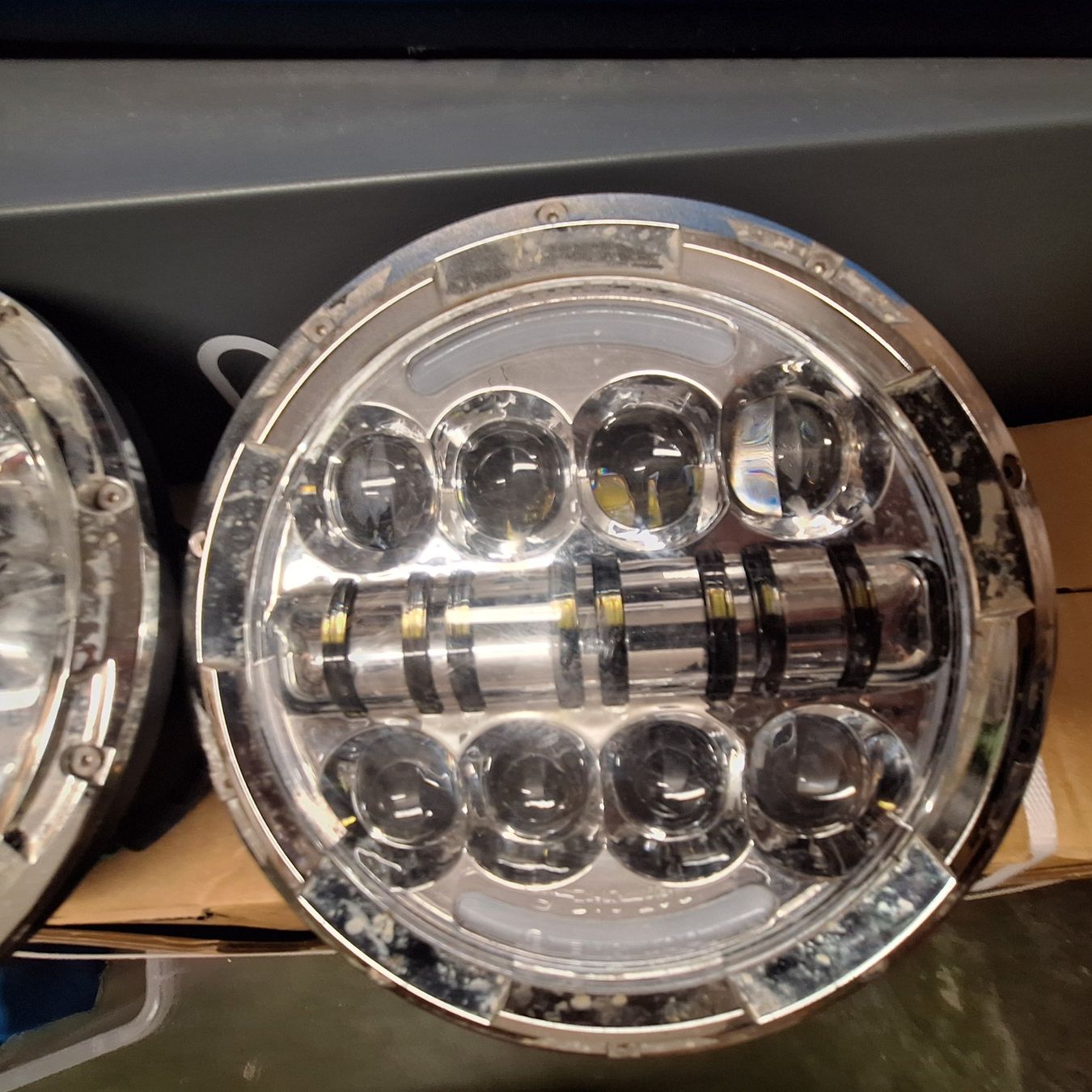 Land Rover Scheinwerfer: 7" LED Scheinwerfer ohne E Zulassung – Gebraucht aus Itingen von Samlandy 1