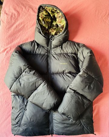 Doudoune Carhartt WIP noire doublure camouflage taille L