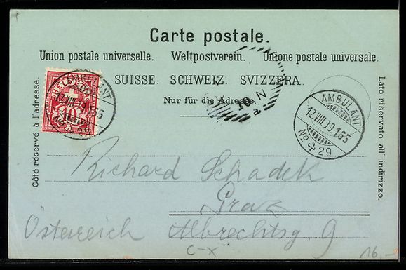 Cartes postales: Mondschein-Lithographie Zug, Ortsansicht – D'occasion à Berlin par bartko-reher 1