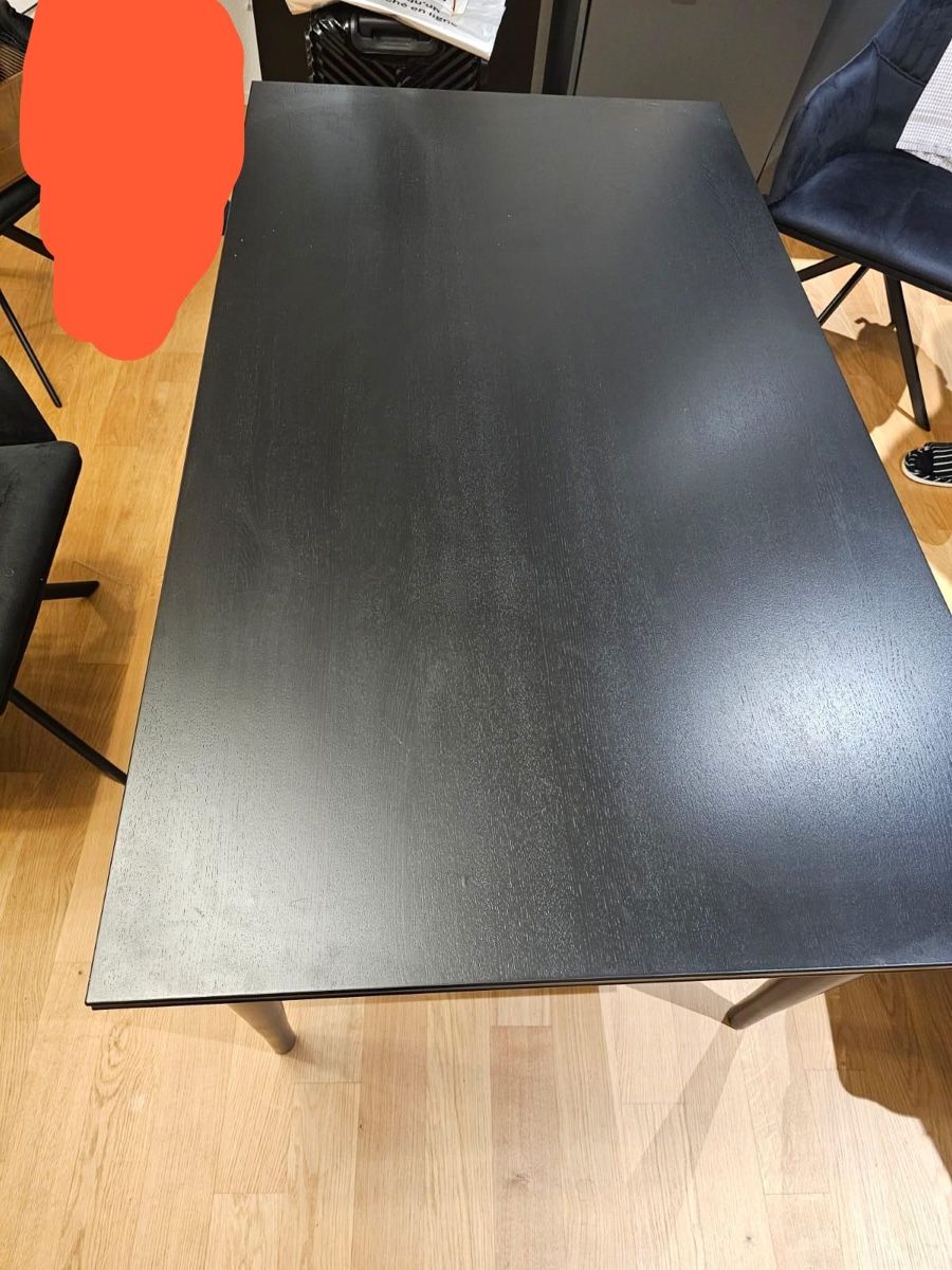 Ikea Tische: Extendable Black Wood Dining Table – Gebraucht aus Spreitenbach von Stefani_ch