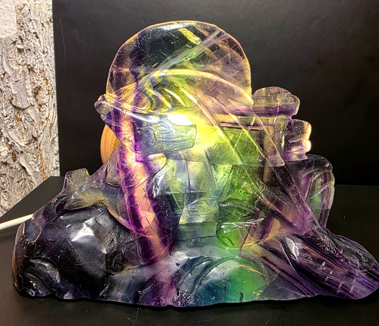 Minerali & Pietre curative: Mystischer hochwertiger Fluorit Drache A 582g – Nuovo (secondo la descrizione) da Matzingen venduto da Shay_Crystalz
