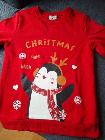 Kinder Weihnachtspullover Gr.134/140